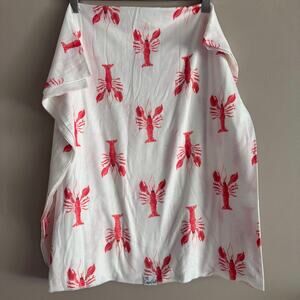 Copper Pearl Lobster Print Baby Blanket Swaddle